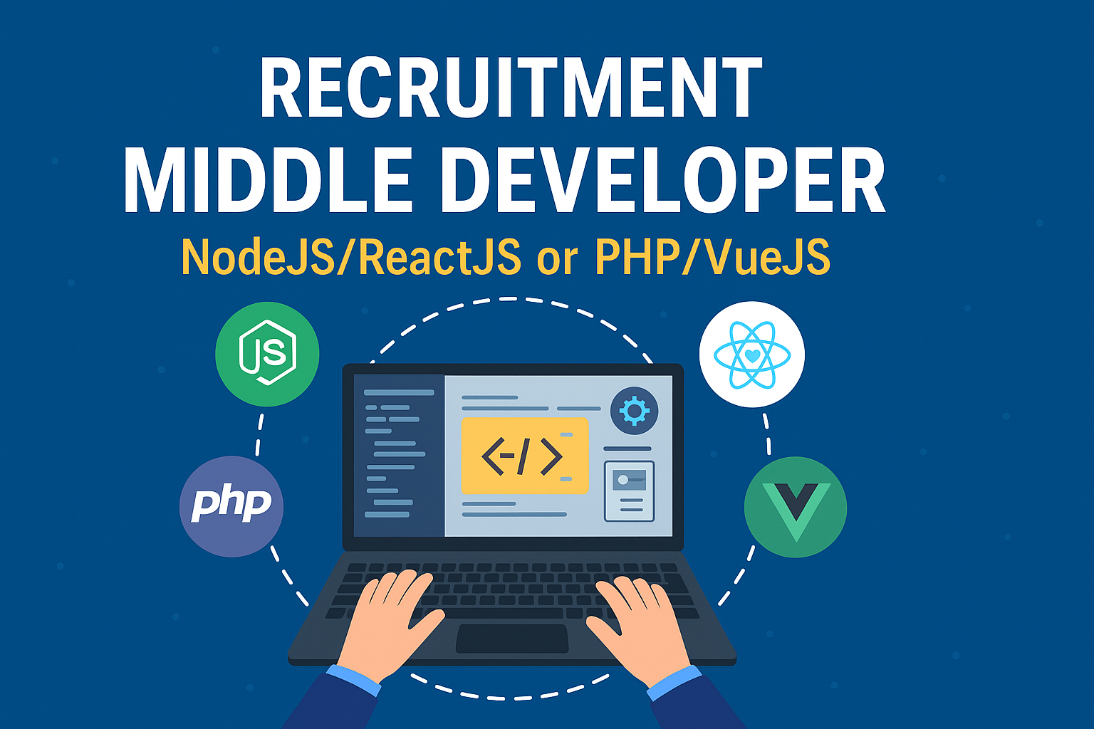 Job Opening: Middle Developer (NodeJS/ReactJS or PHP/VueJS)